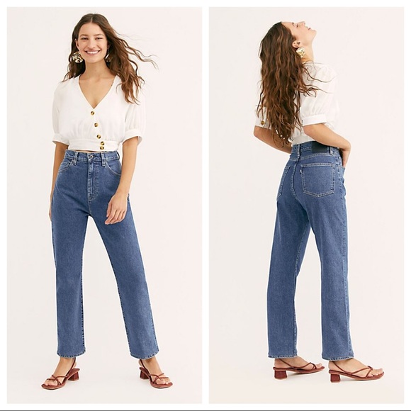 levis 701 high rise straight